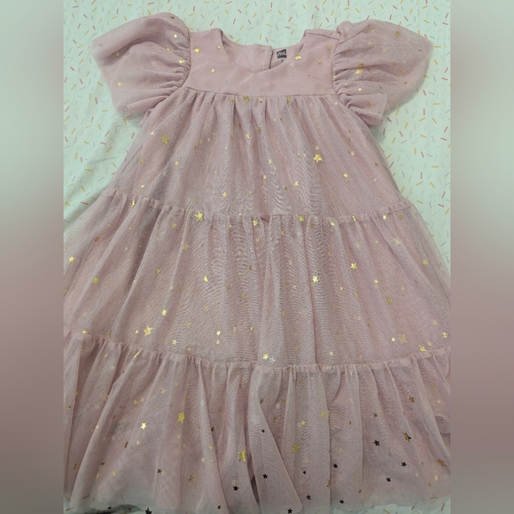 Tea Collection Other - Tea Collection Pink and Gold Starry Formal Dress